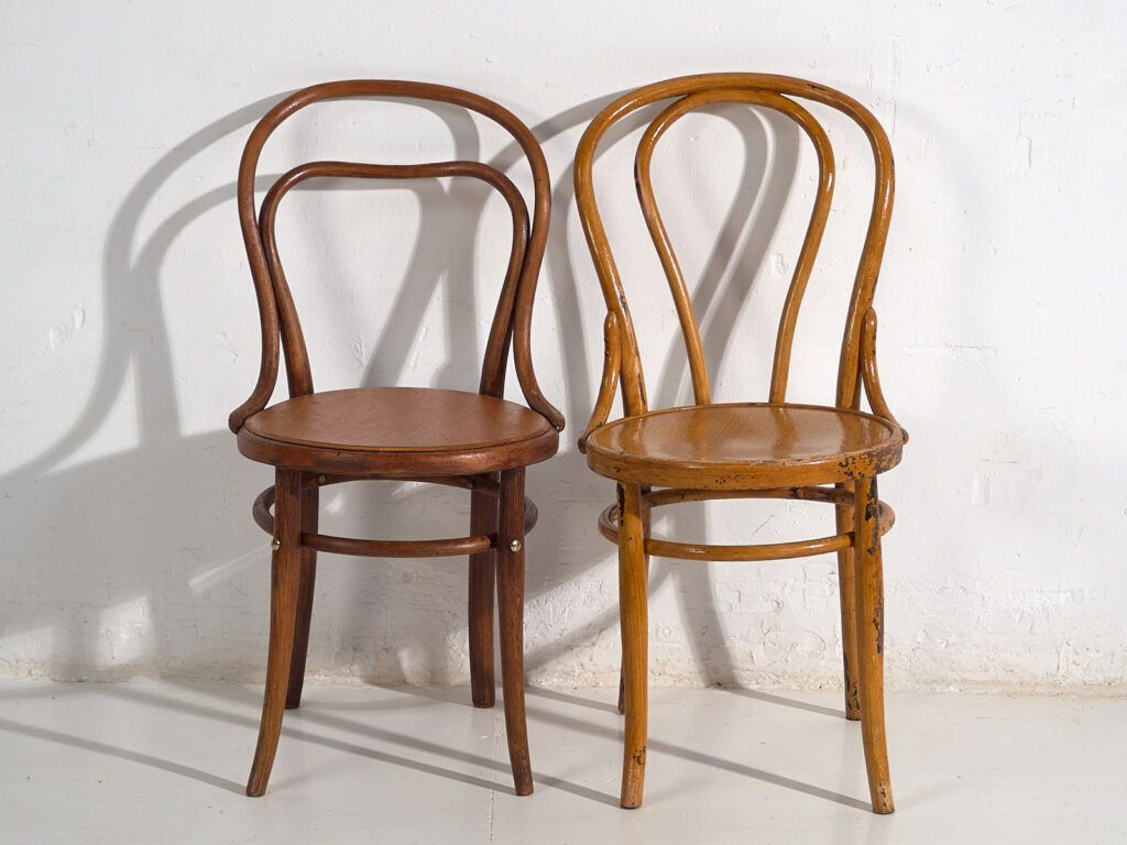 Antique Thonet Chairs (C.1920’s). Set Of 2 Pieces #6 photo Furniture