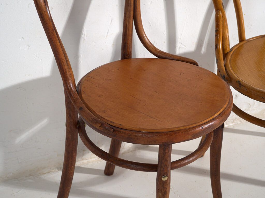 Antique Thonet Chairs (C.1920’s). Set Of 2 Pieces #6 photo vintage
