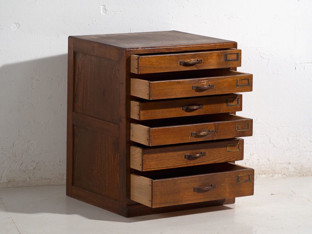 Small Antique Japanese File Cabinet – Showa Period (C.1945 1970) #2 photo furniture