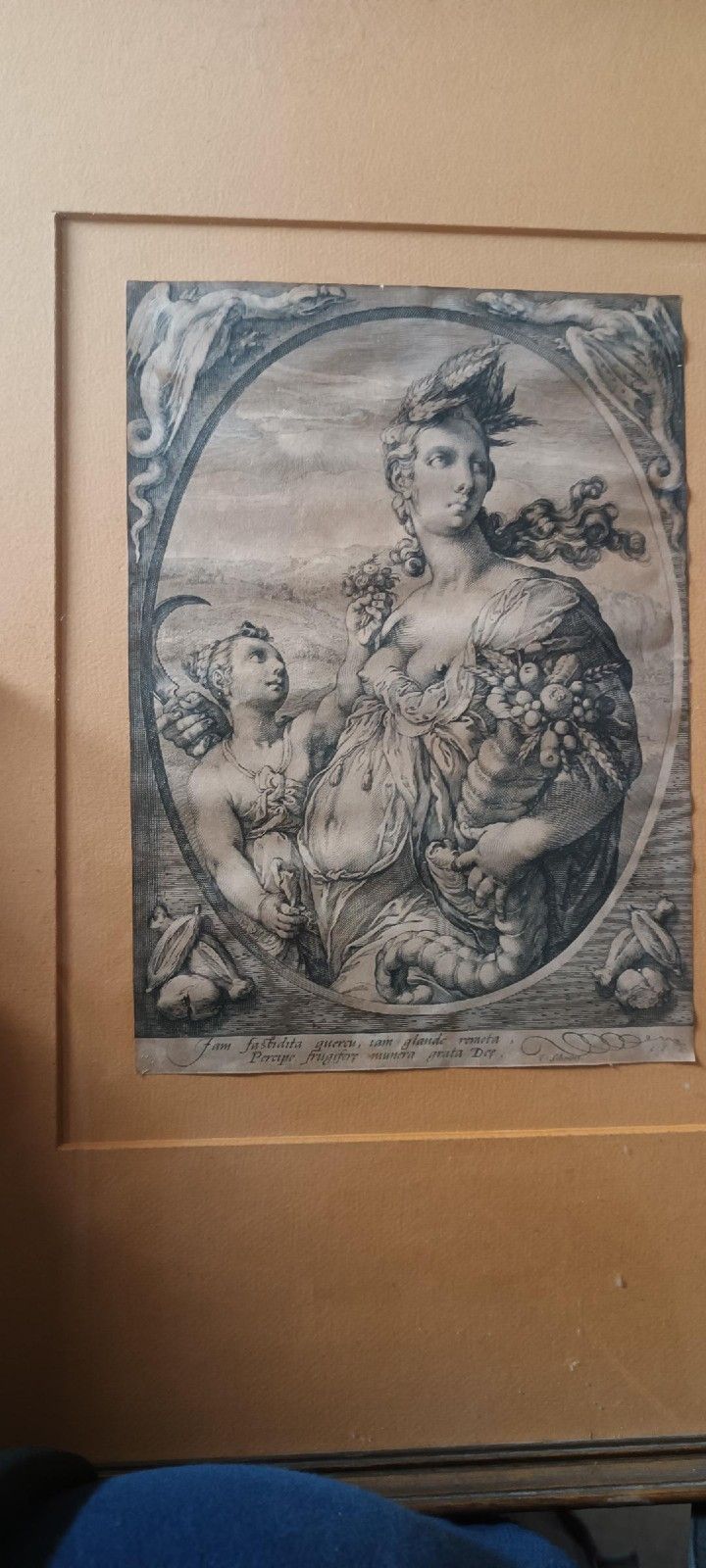 Pin Engraving . Cerere Hendrik Goltzius (1558 1617) Cerere photo Art