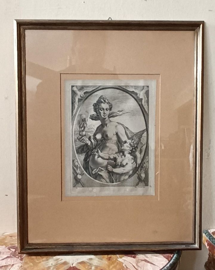 Engraving Vincenzo Vangelisti (1740 1798) By Goltzius, Hendrick photo furniture