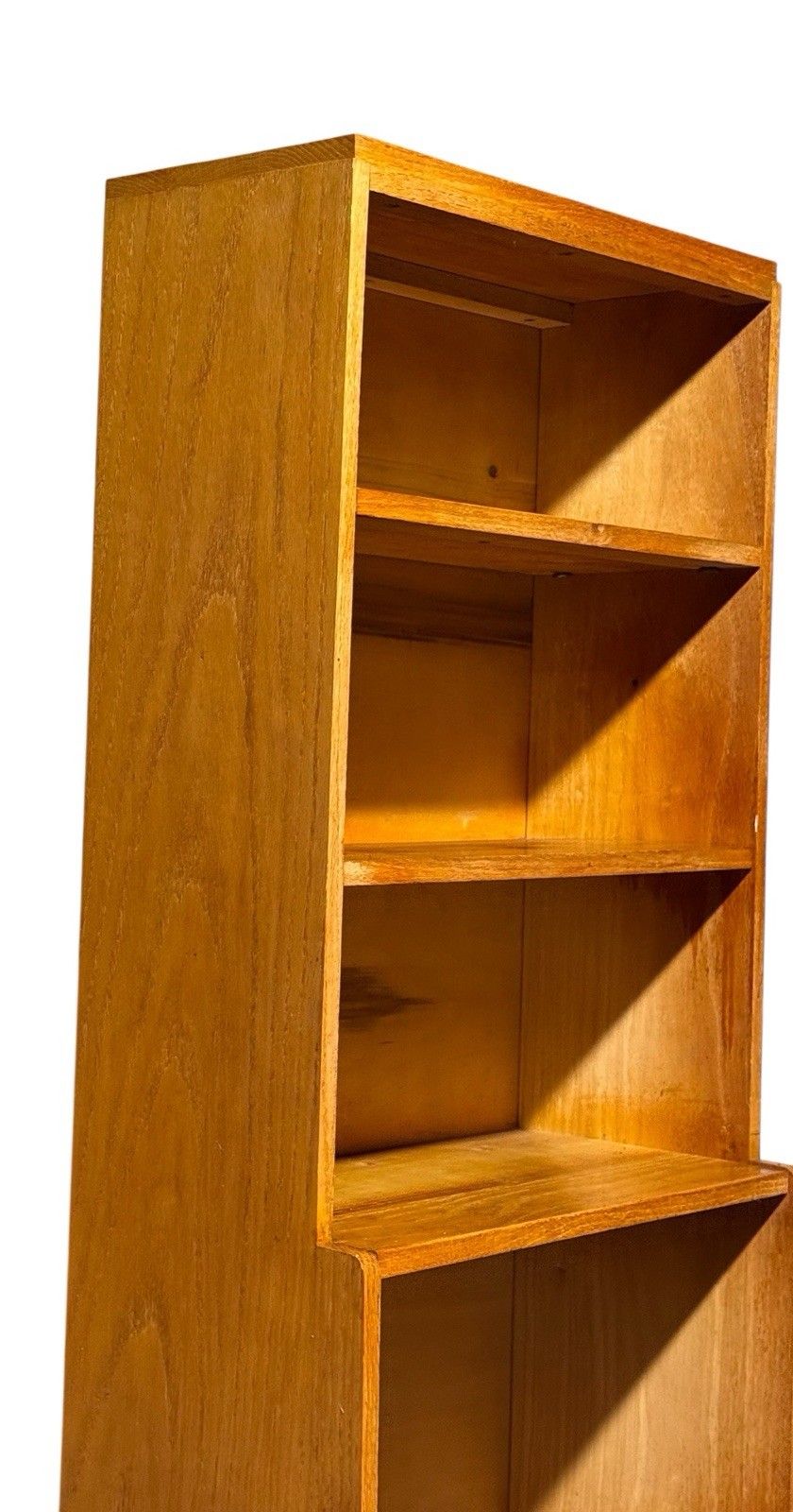 Vintage Golden Oak Old School College Bookcase Lab Bookcase C1950s photo 345.0