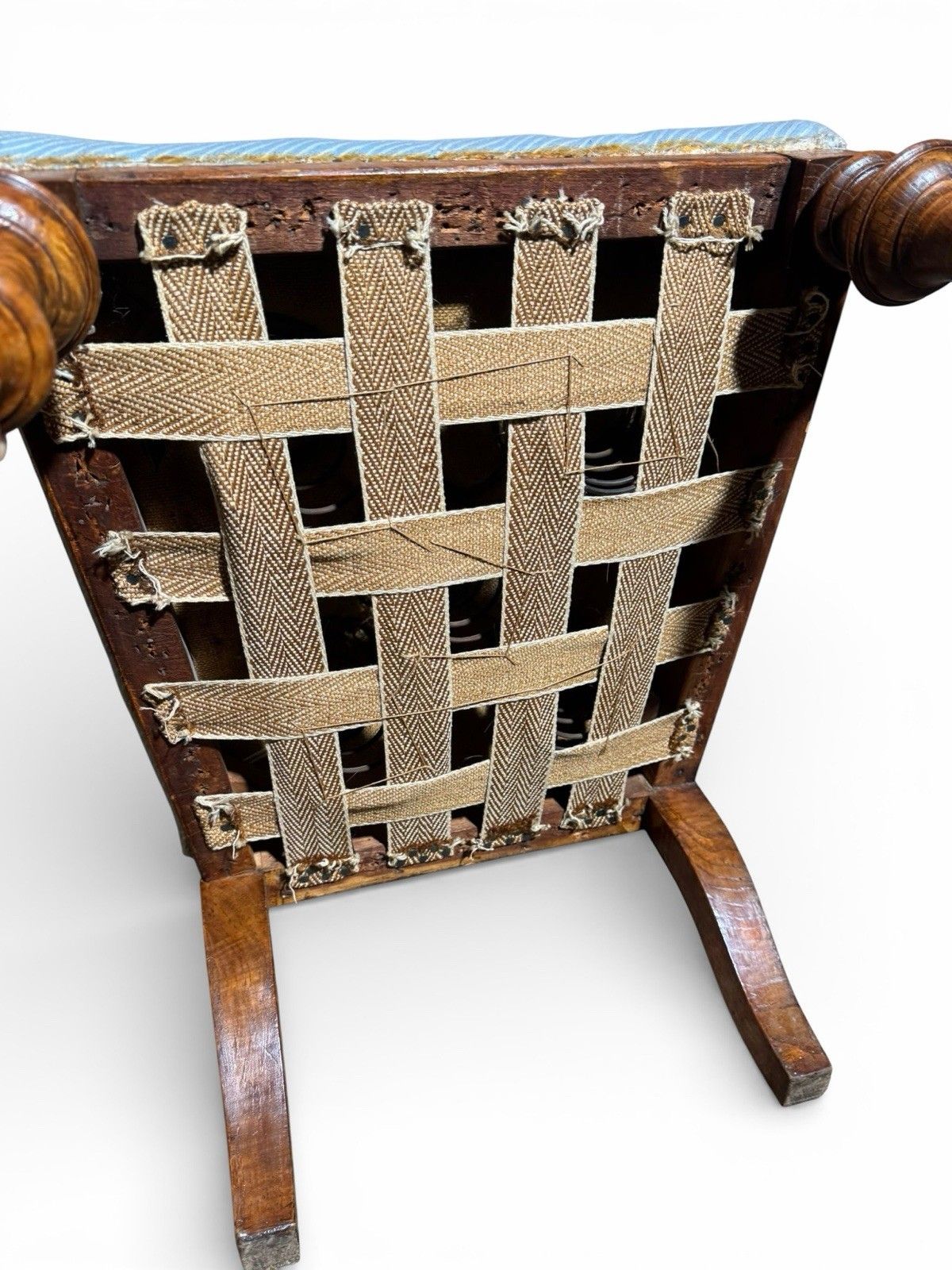 photo for sale Antique Victorian Solid Walnut Nursing Chair C1890s