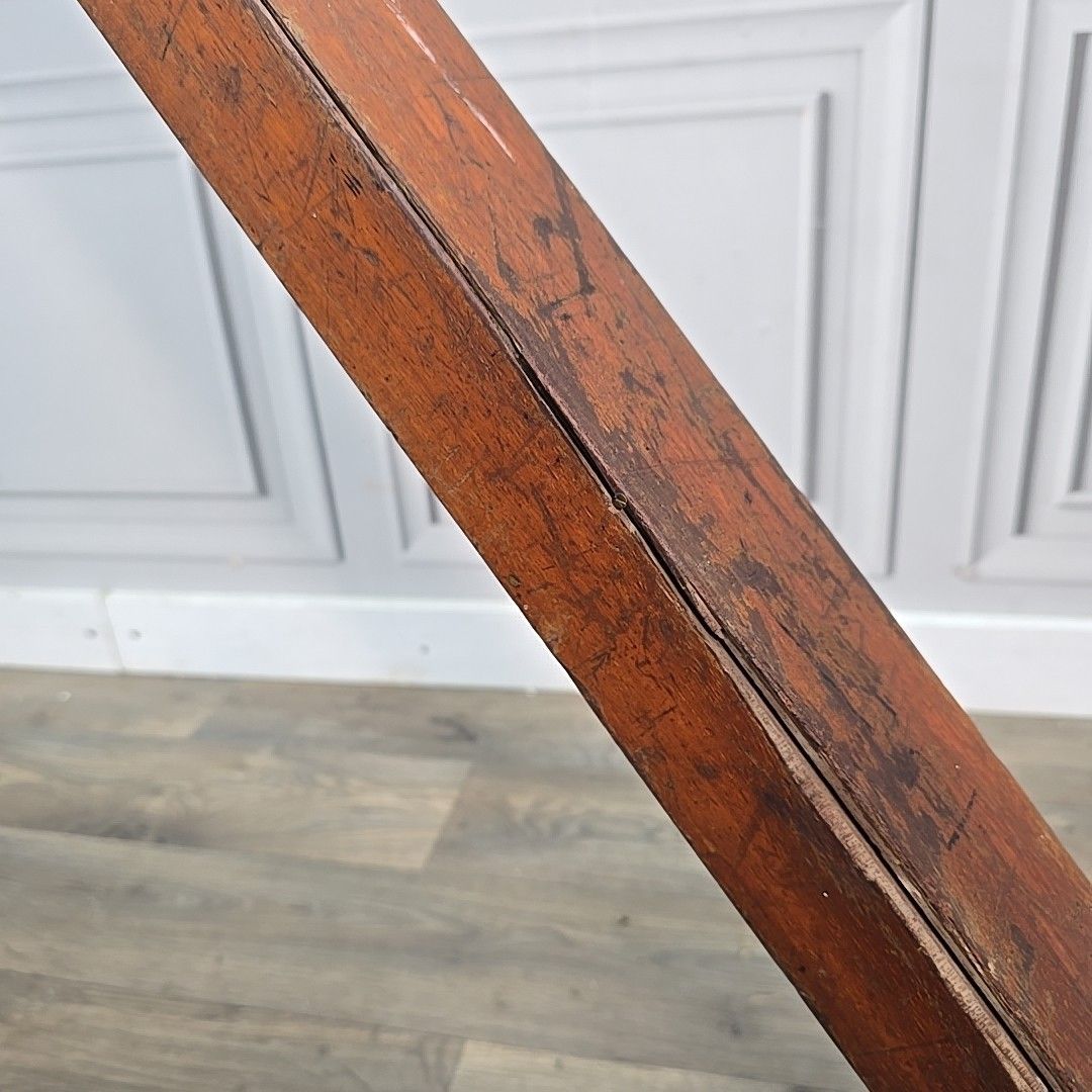 photo vinterior Antique Wood & Brass Surveyor’s Rod Measuring Staff – Halden & Co Of Manchester