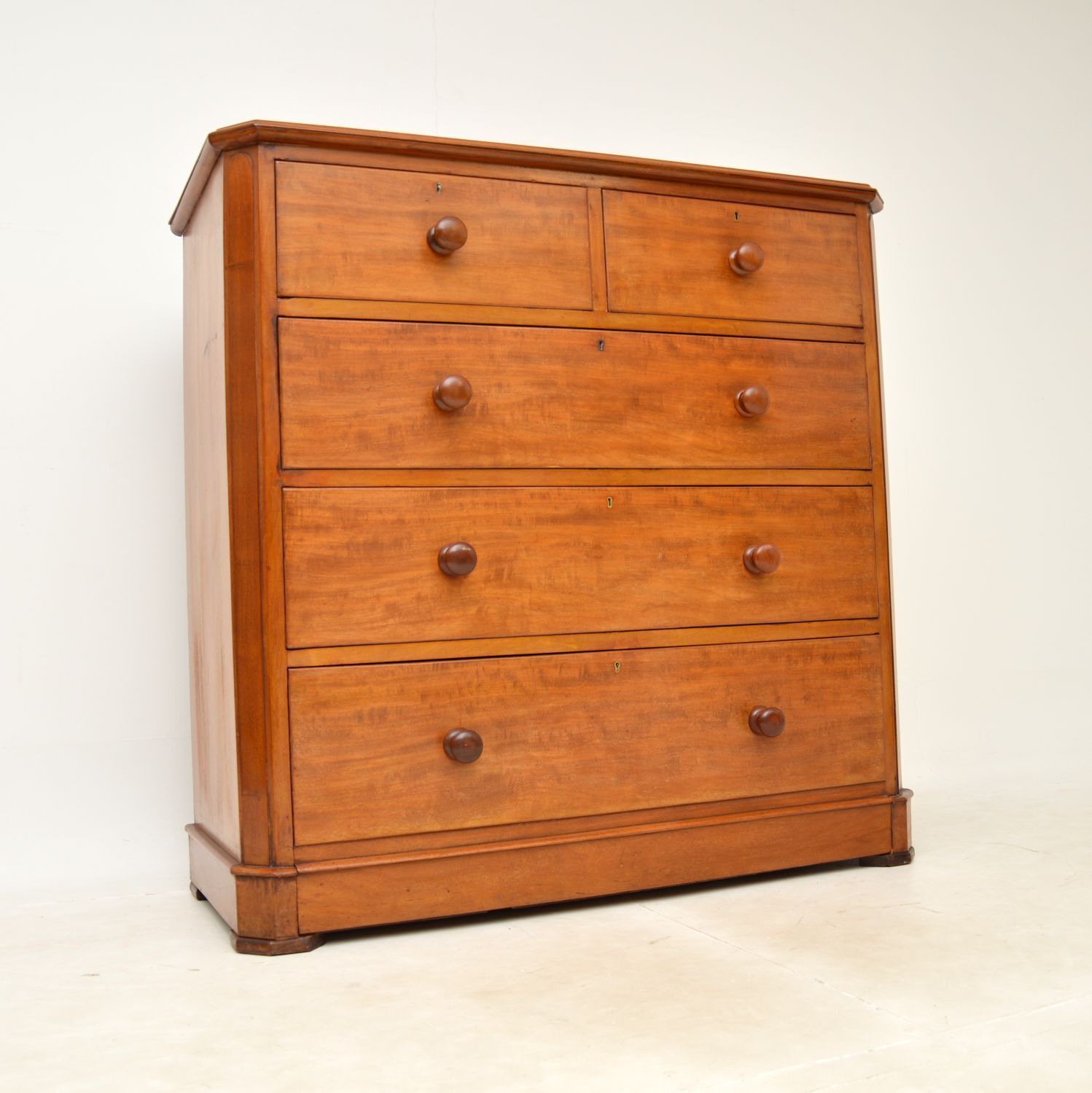 Large Antique Victorian Mahogany Chest Of Drawers