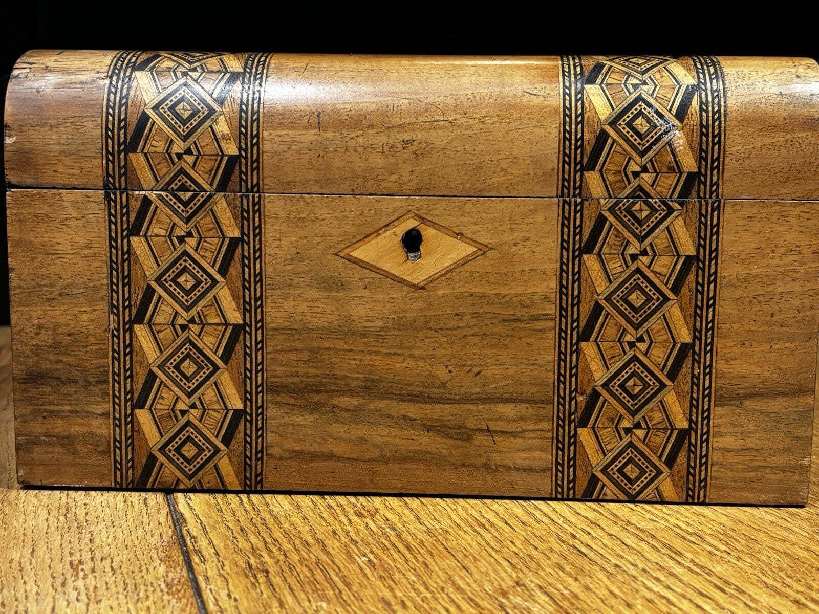 Victorian Tunbridge Ware Jewellery / Trinket Box photo 199.0