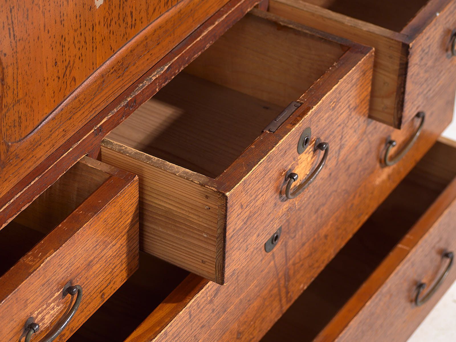 Antique Japanese Chest Of Drawers – Taishō / Showa Period (C.1920 1970) #10 photo Furniture