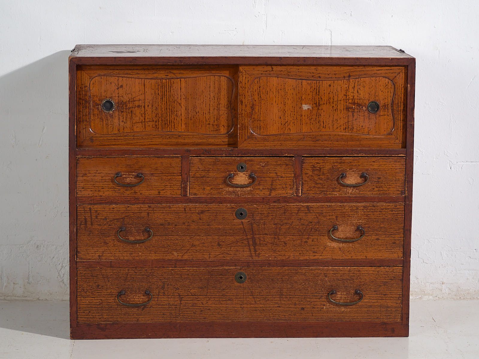 Antique Japanese Chest Of Drawers – Taishō / Showa Period (C.1920 1970) #10 photo vinterior