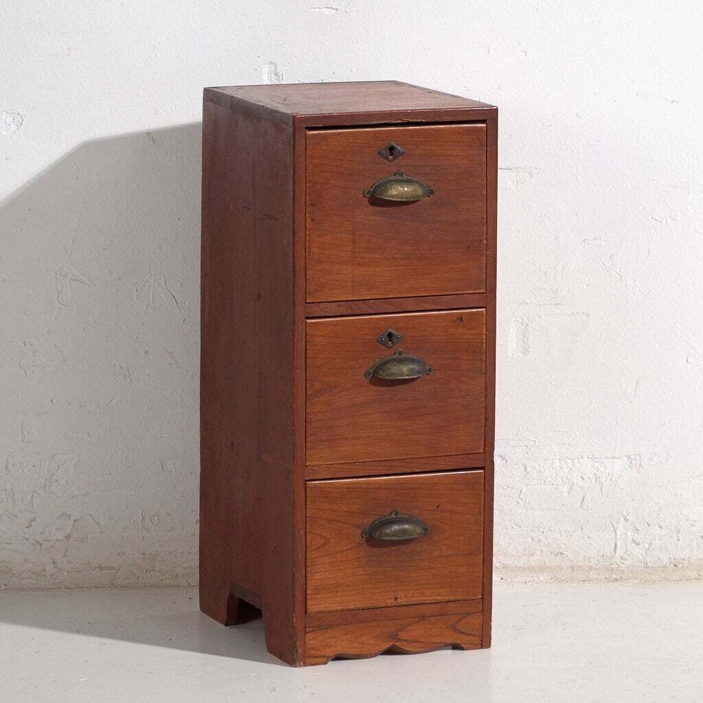 Small Antique Japanese File Cabinet – Showa Period (C.1950 1979) #89