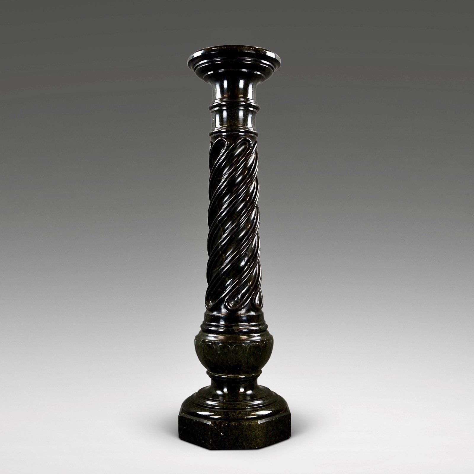 A French Mid 19thc Verde Antico Marble Column