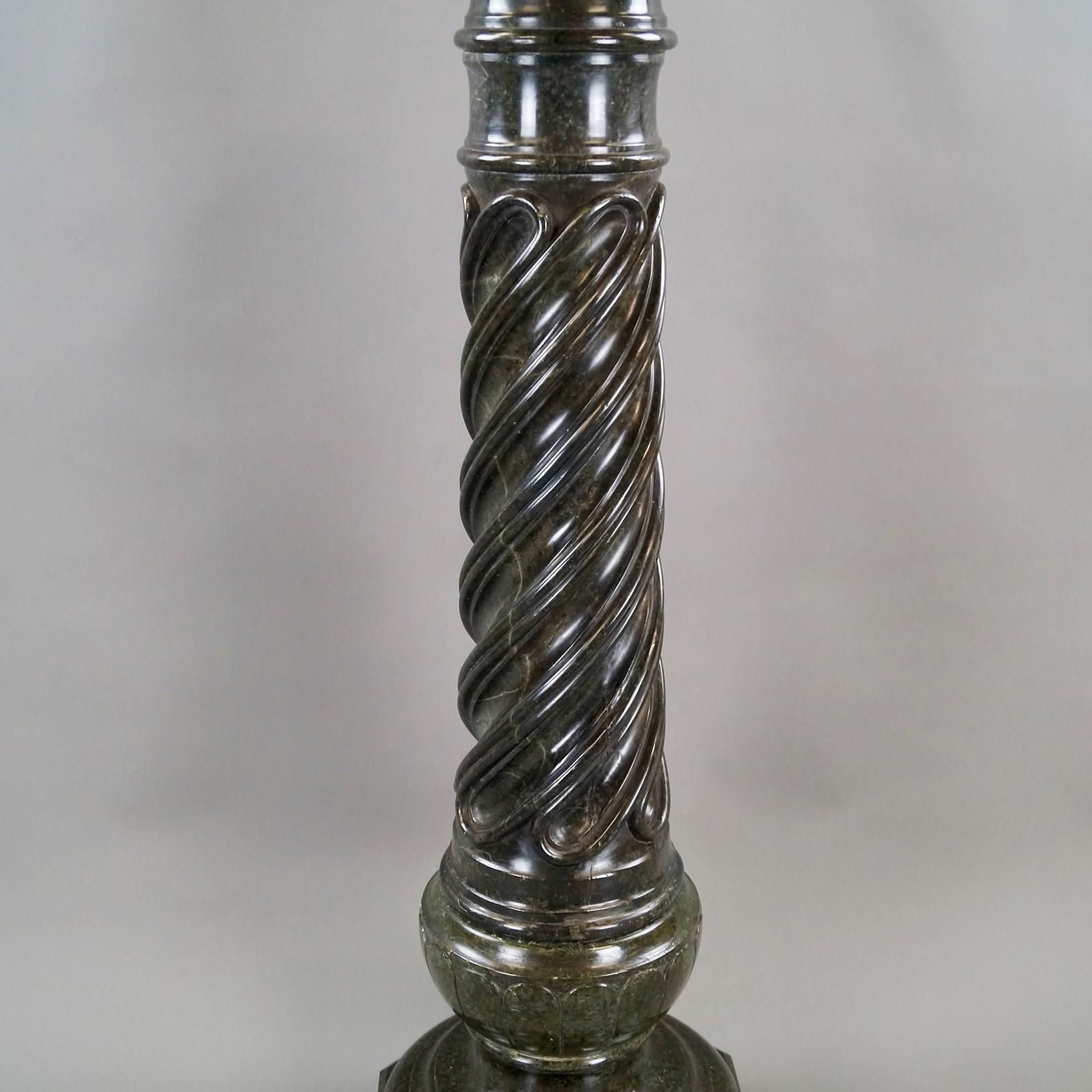 A French Mid 19thc Verde Antico Marble Column photo for sale