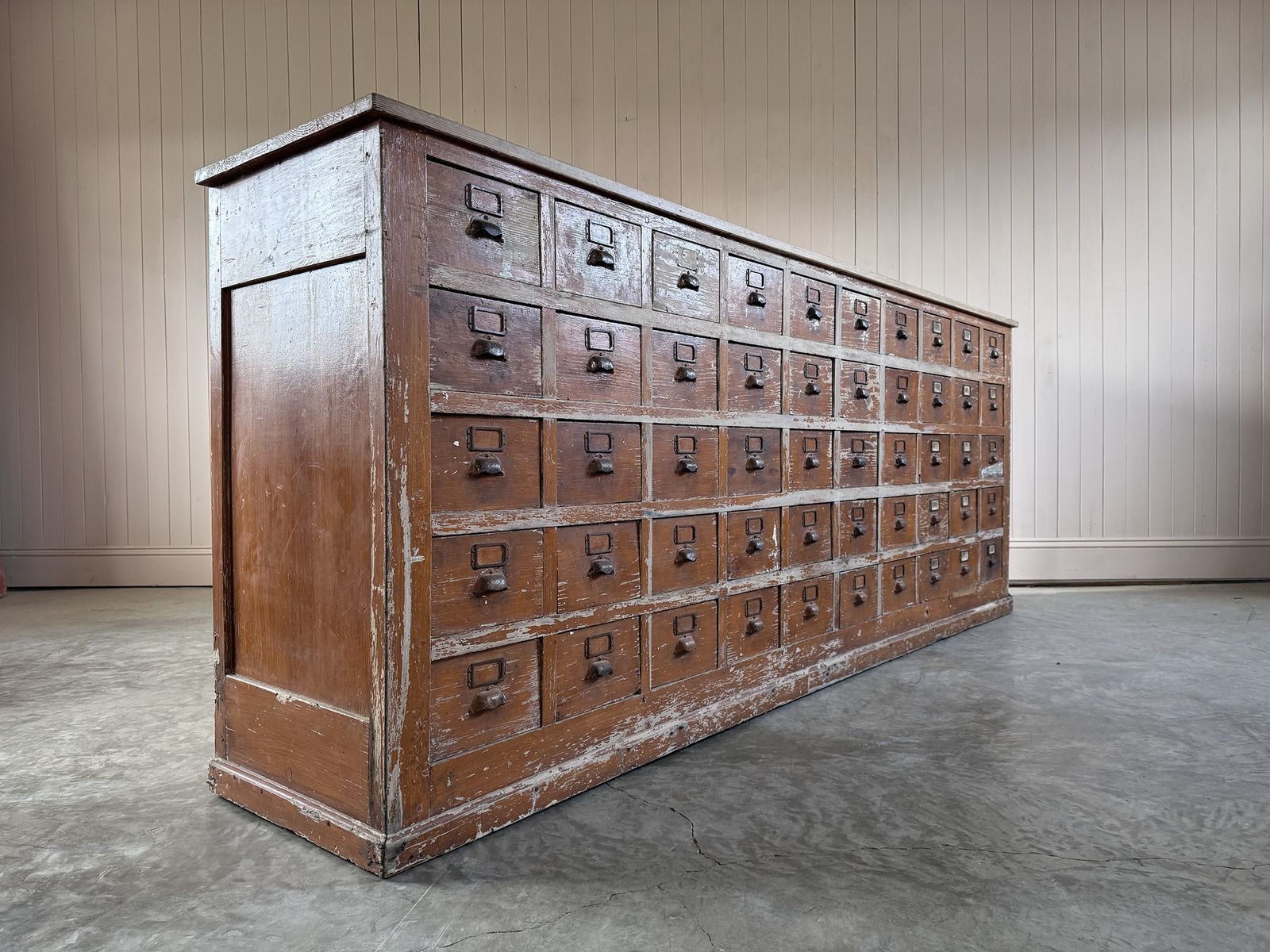 1930’s Industrial Bank Of Drawers photo for sale