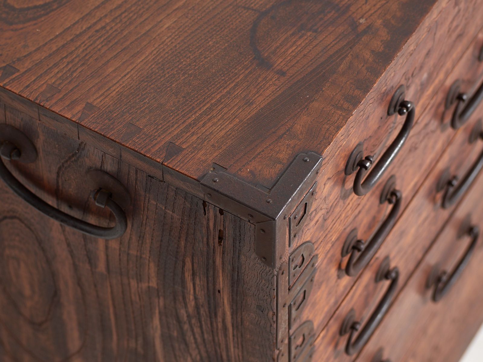 Antique Tansu Storage Chest Of Drawers – Meiji / Taishō Period (C.1868 1926) #34 photo for sale