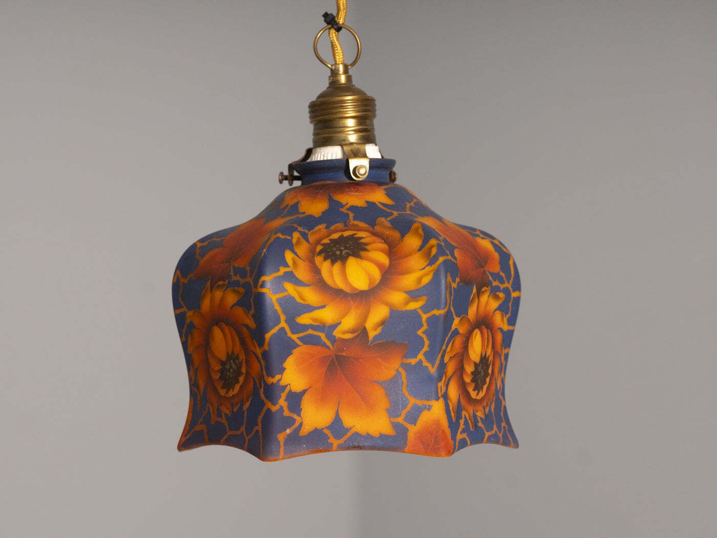 Hanglamp Met Glazen Lampenkap, Jaren 1920 photo buy