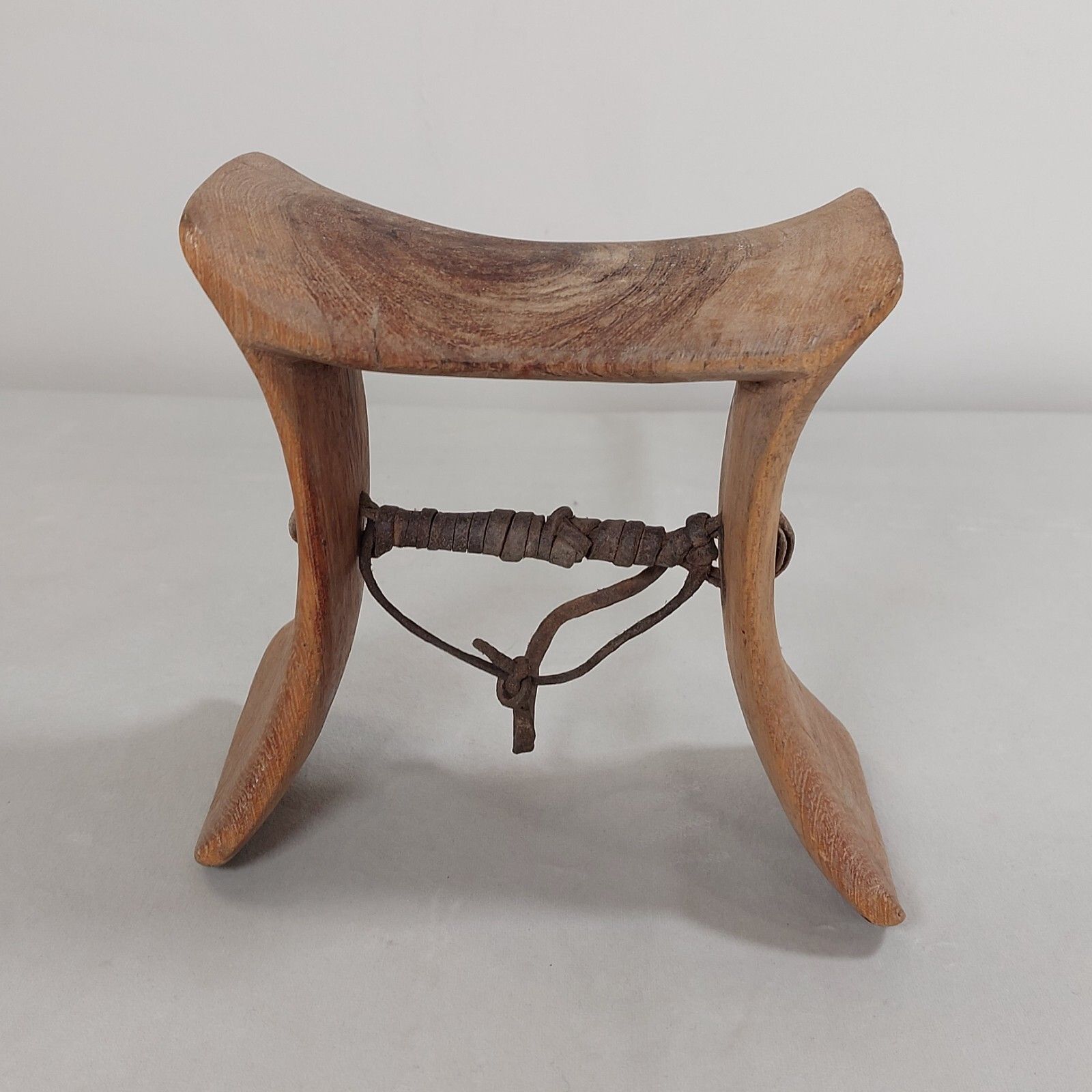 African Karamojong Wooden Headrest Neckrest Hand Carved Tribal Art Laburnum Wood photo Home Decor