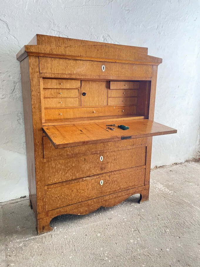 Swedish Biedermeier Writing Secretaire, Circa 1830–1845 photo Furniture
