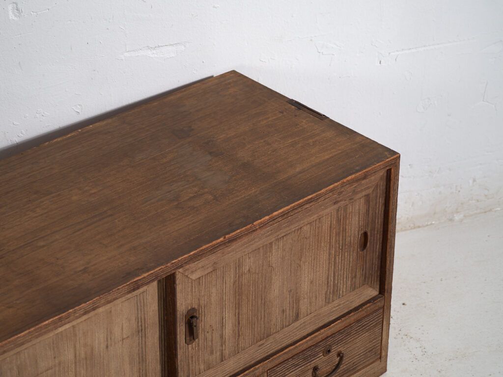 Antique Sliding Door Base Cabinet – Taishō / Showa Period (C.1920 1970) #9 photo furniture
