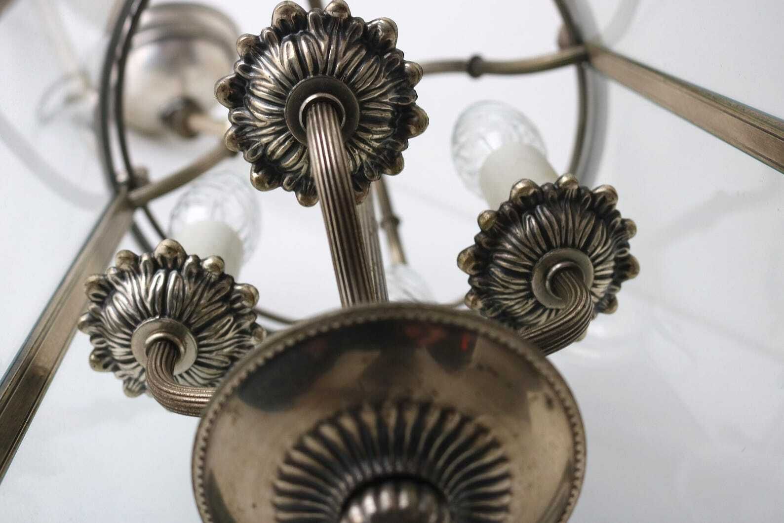 Italian Empire Style Lantern Pendant Lamp By Gaetano Sciolari, 1960s Niceoldfinds photo 1023.0