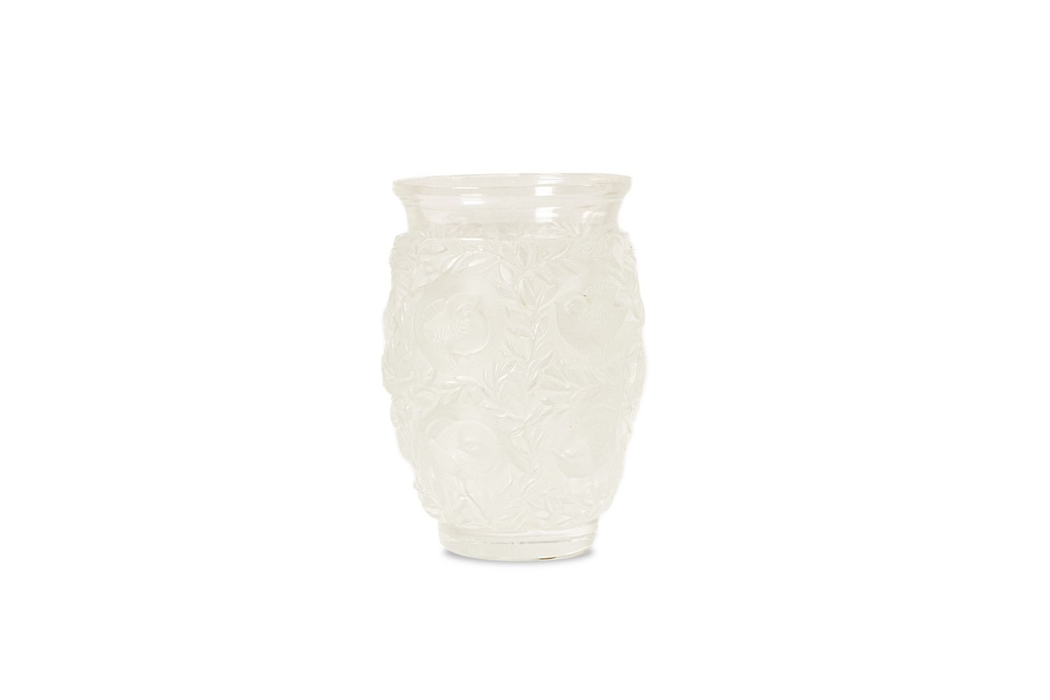 Lalique France. Crystal Vase. After 1978.