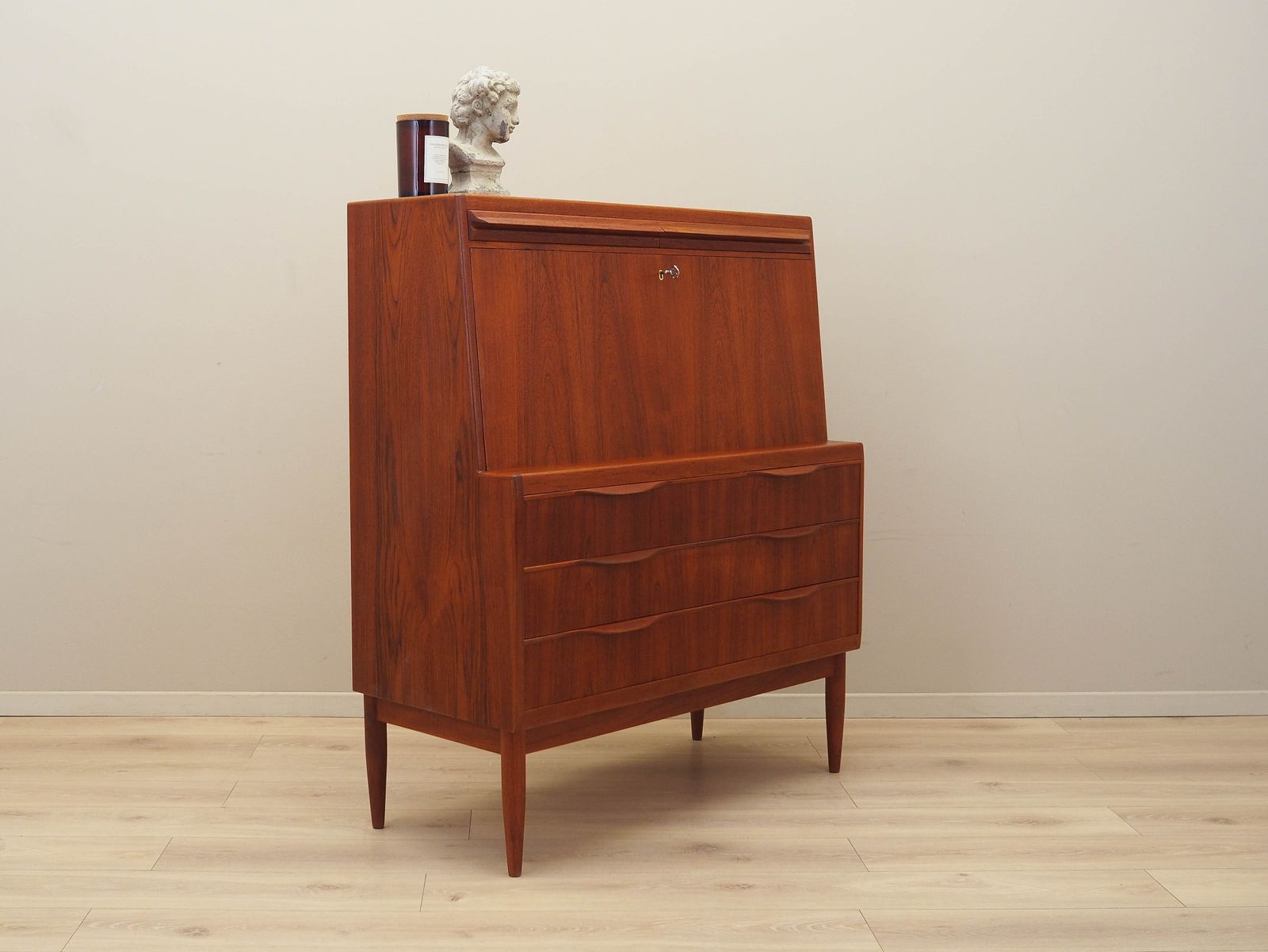 Teak Secretary, Danish Design, 1960s, Designer: Erling Torvits, Manufacturer: Klim Møbelfabrik photo vinterior