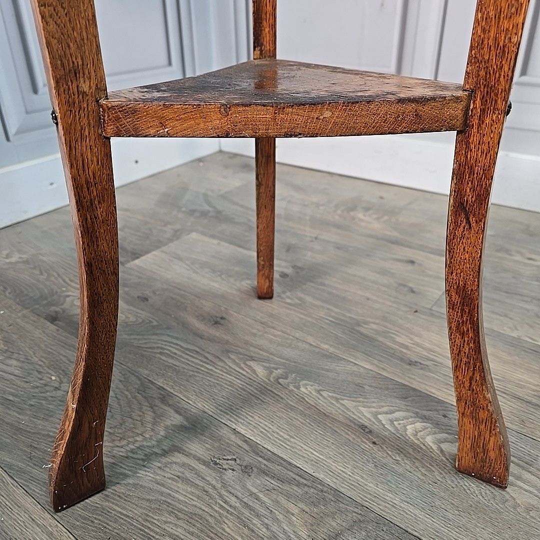 Antique Jardiniere Plant Stand Oak Barrel Planter Edwardian R A Lister & Co photo vintage
