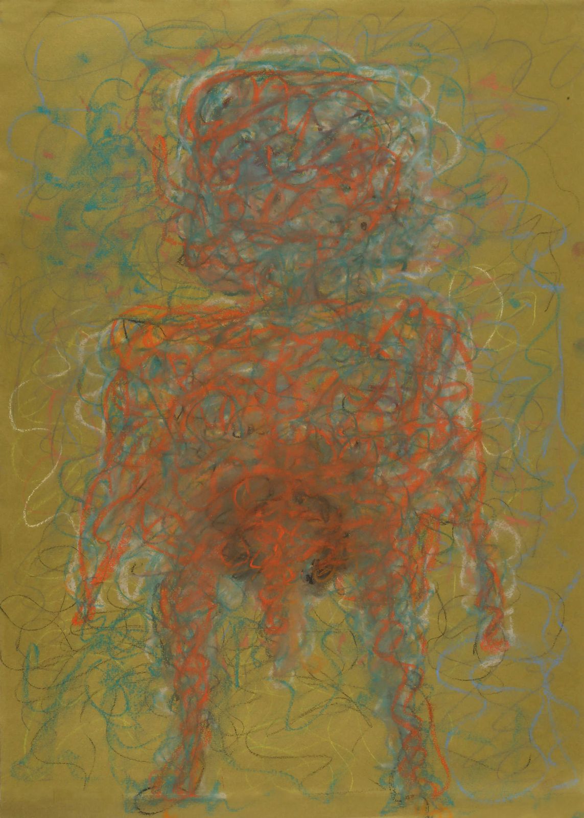 Sweet Semi Abstract Nude By Collectible British Painter photo furniture