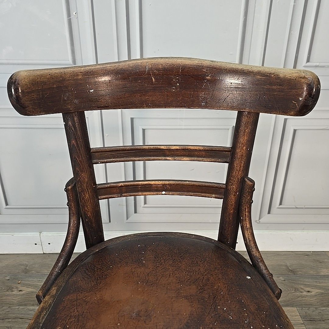 Antique Vintage Bentwood Chair Thonet Style Naafi Military Canteen Seating photo 130.0