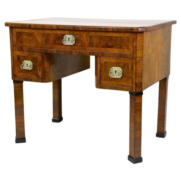 photo furniture 19th Century Biedermeier Writing Desk, Nutwood, Austria Circa 1830