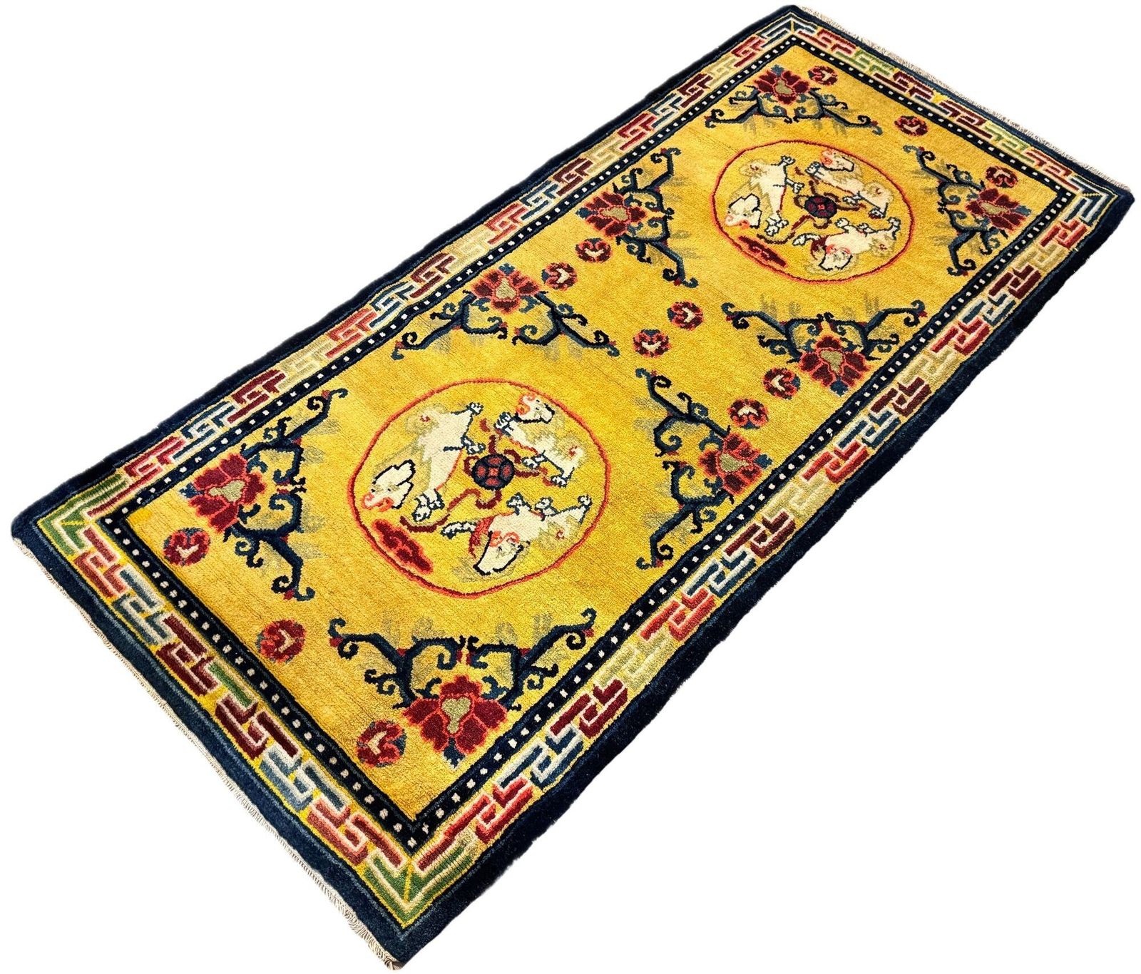 Antique Chinese Ningxia Rug 1.70m X 0.77m photo for sale