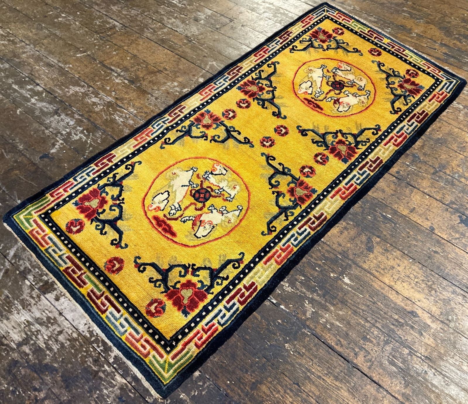 Antique Chinese Ningxia Rug 1.70m X 0.77m photo 690.0