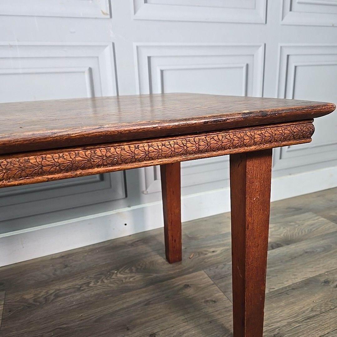Antique Wooden Table  Occasional Coffee Side Arts And Crafts Vintage Style photo vintage