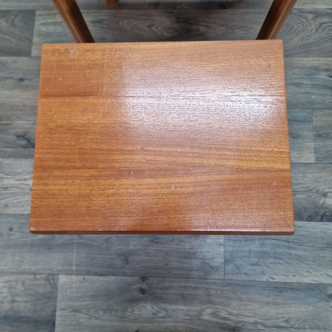 Furniture Retro Nest Of Tables Vintage Mid Century Teak Veneer – Danish For Up Cycle photo