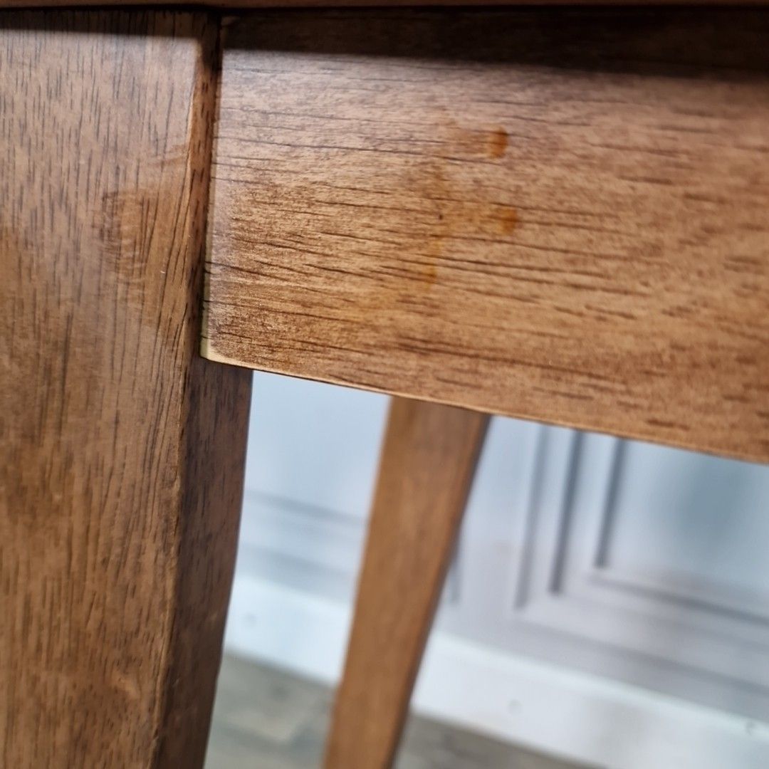 Retro Side Coffee Table – Simple Utility Design – Mid Century Vintage Wooden Mcm photo vintage