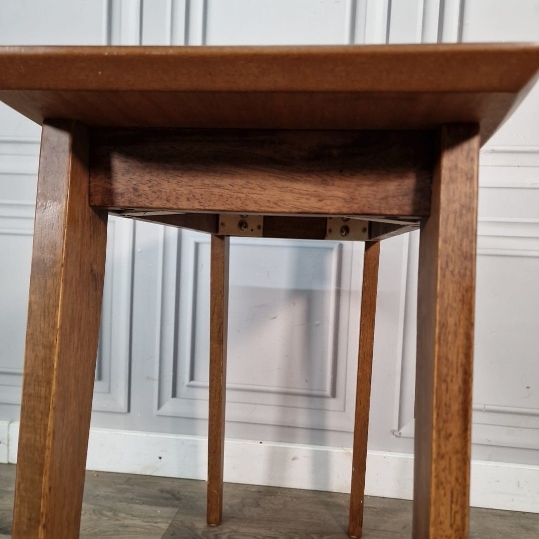 Furniture Retro Side Coffee Table – Simple Utility Design – Mid Century Vintage Wooden Mcm photo