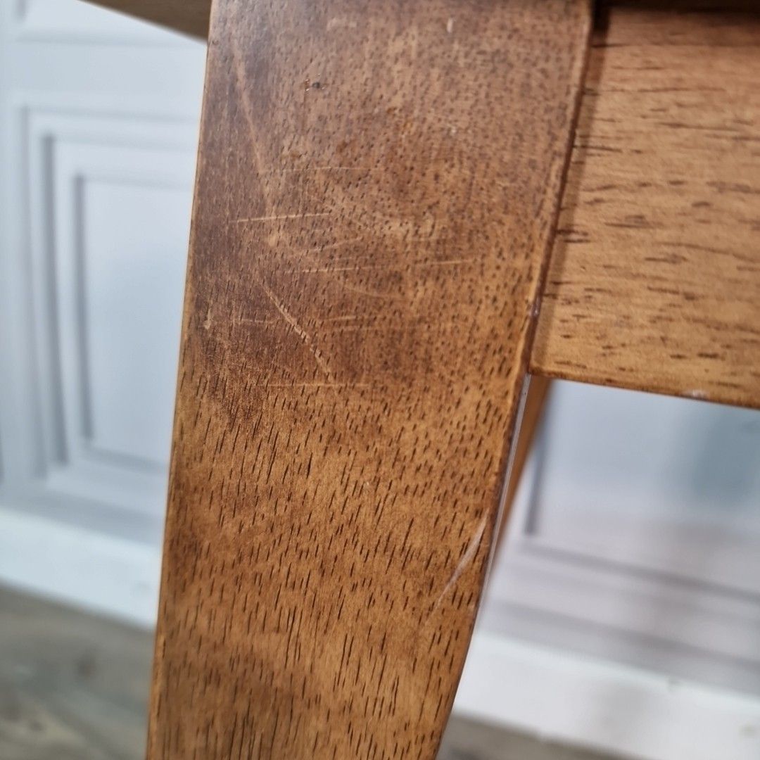 photo vinterior Retro Side Coffee Table – Simple Utility Design – Mid Century Vintage Wooden Mcm