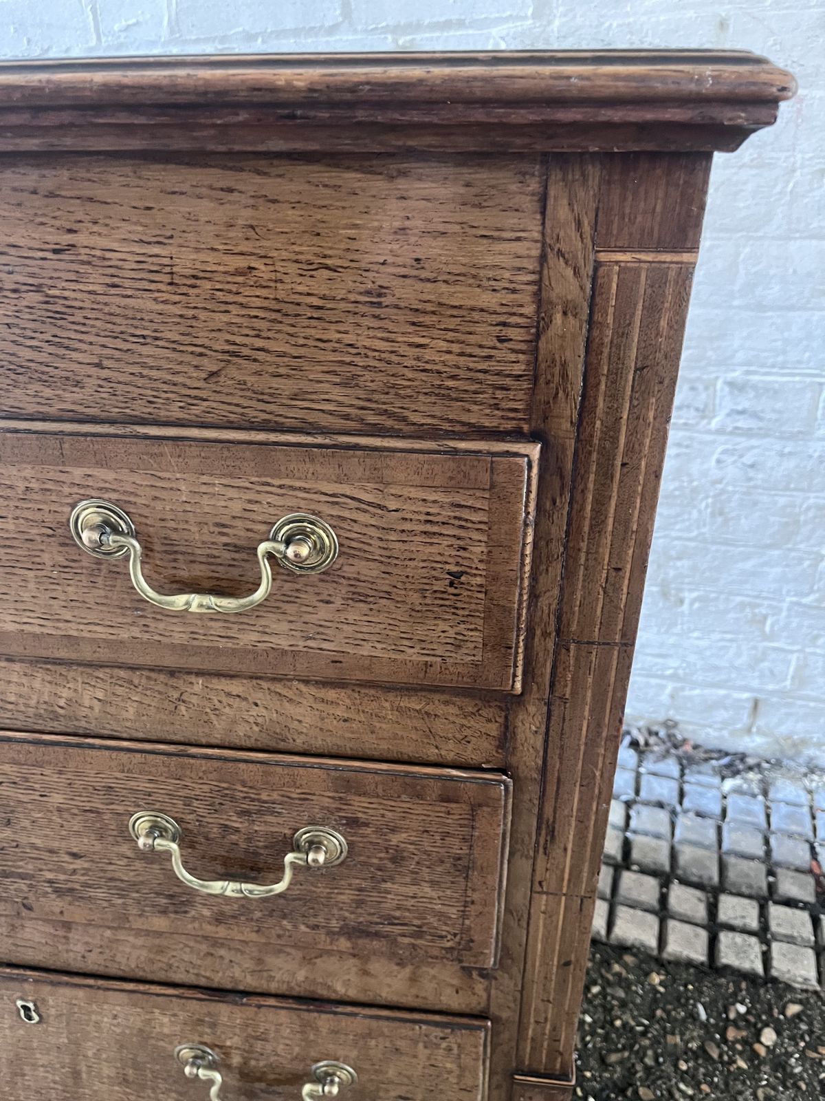 Furniture Antique Oak Lancashire Mule Chest Sideboard C1790 photo