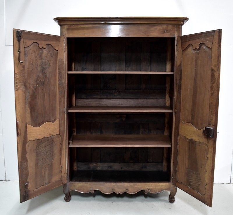 Regency Wardrobe Walnut 18th photo vintage