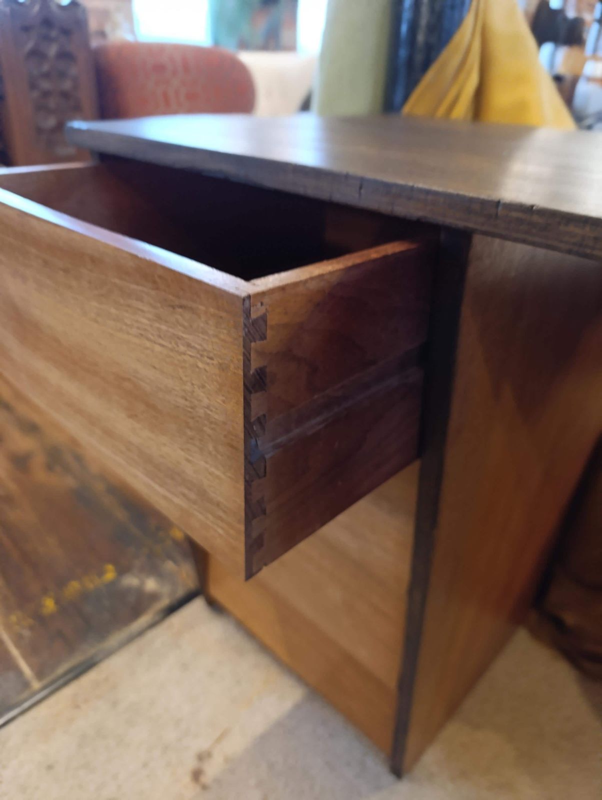 photo furniture Mid Century One Off Teak Desk, 1980s