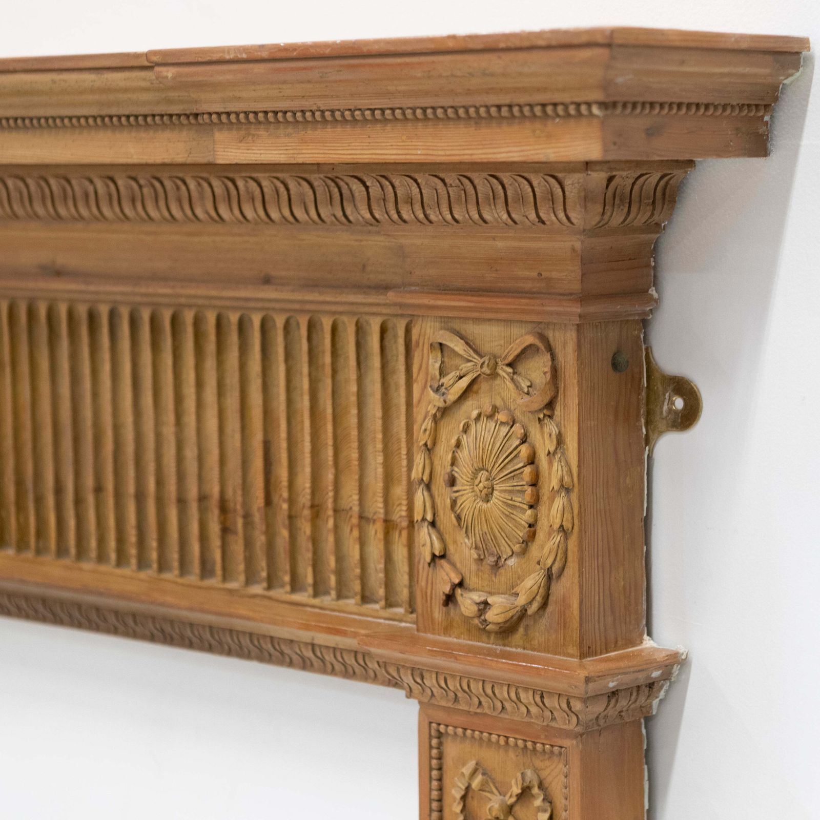 Antique Georgian Pine Wooden Fireplace Surround photo buy