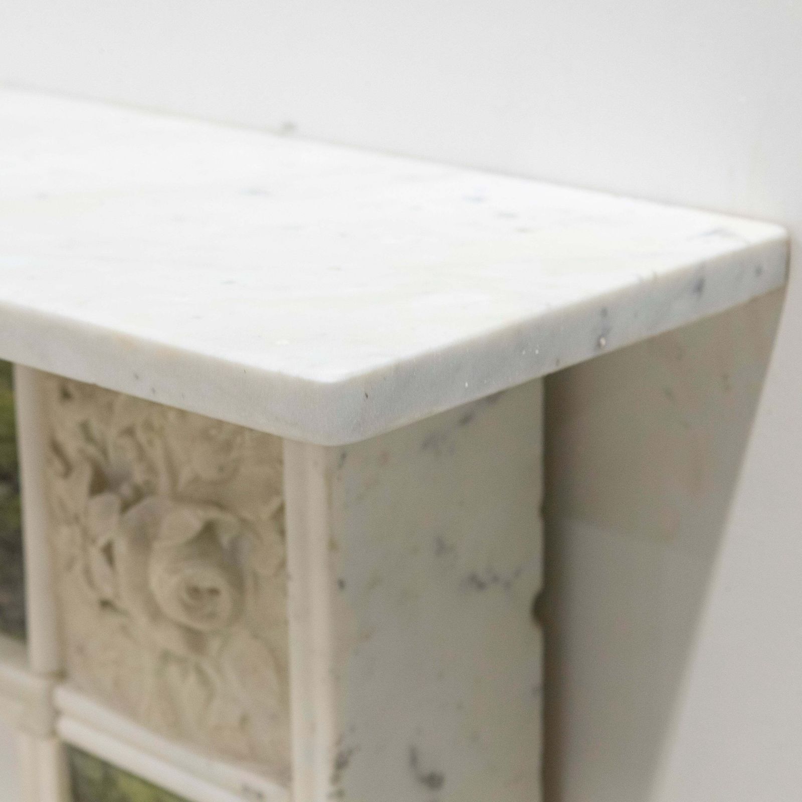 photo furniture Antique Regency Statuary & Verde Marble Fireplace Surround