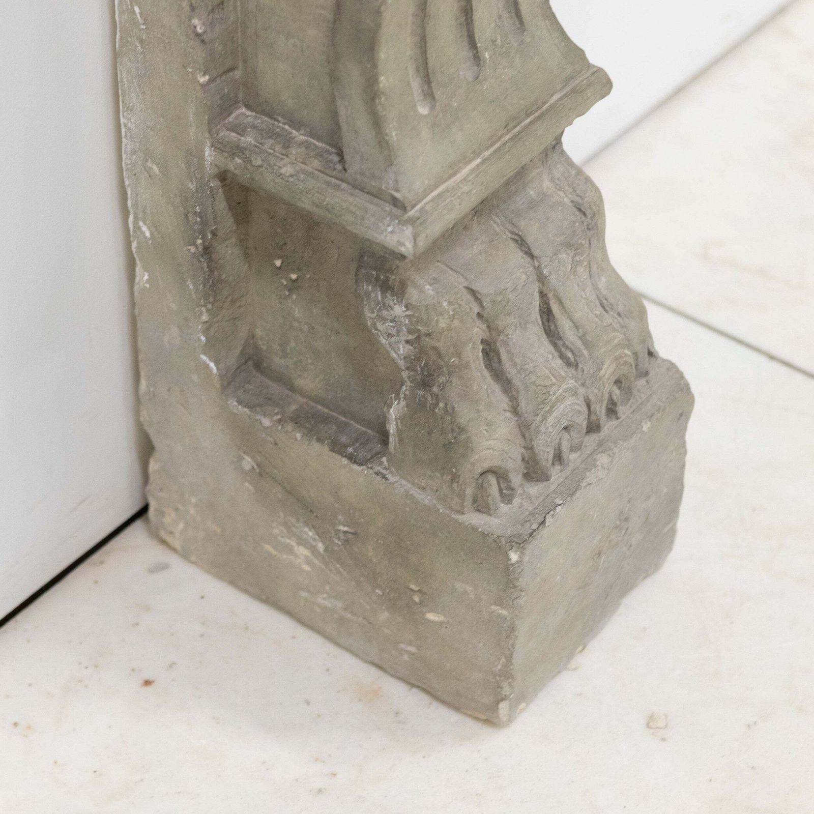 photo for sale Ornate Carved Antique Stone Fireplace Surroud