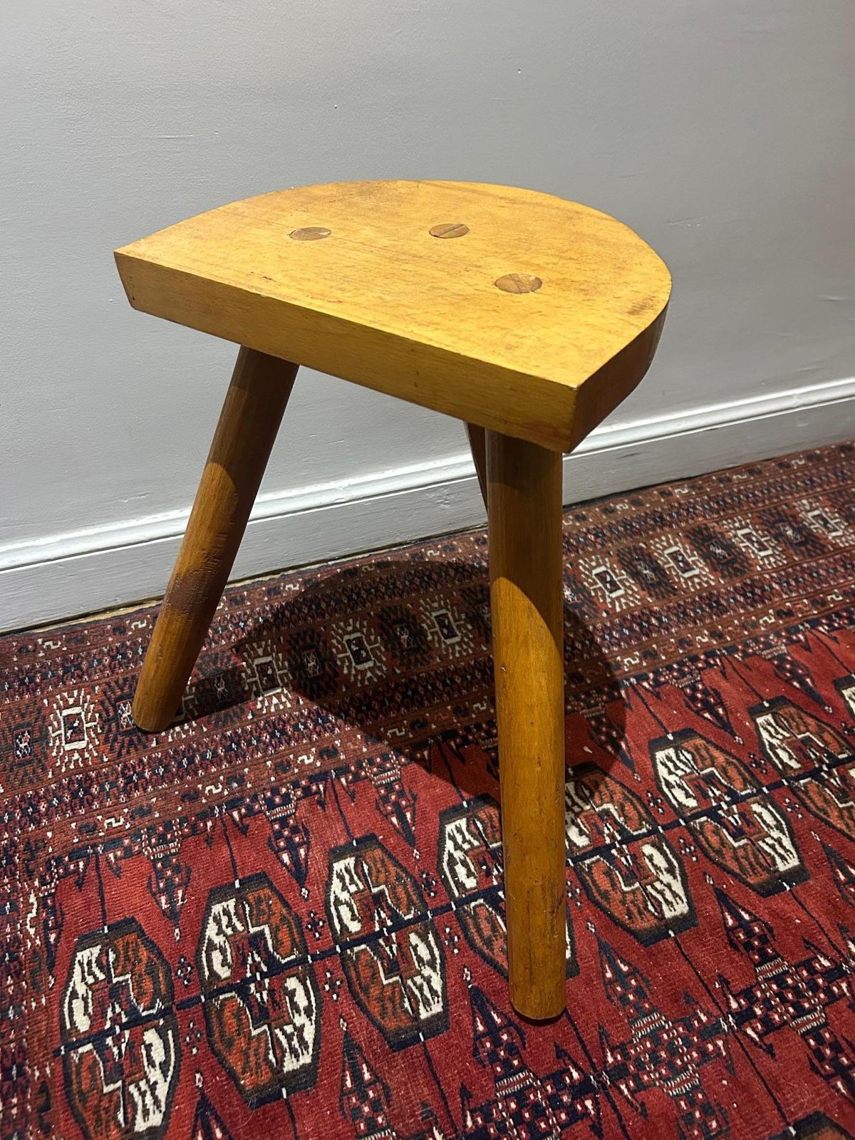 photo furniture Brutalist Scandinavian Stool, 1950s