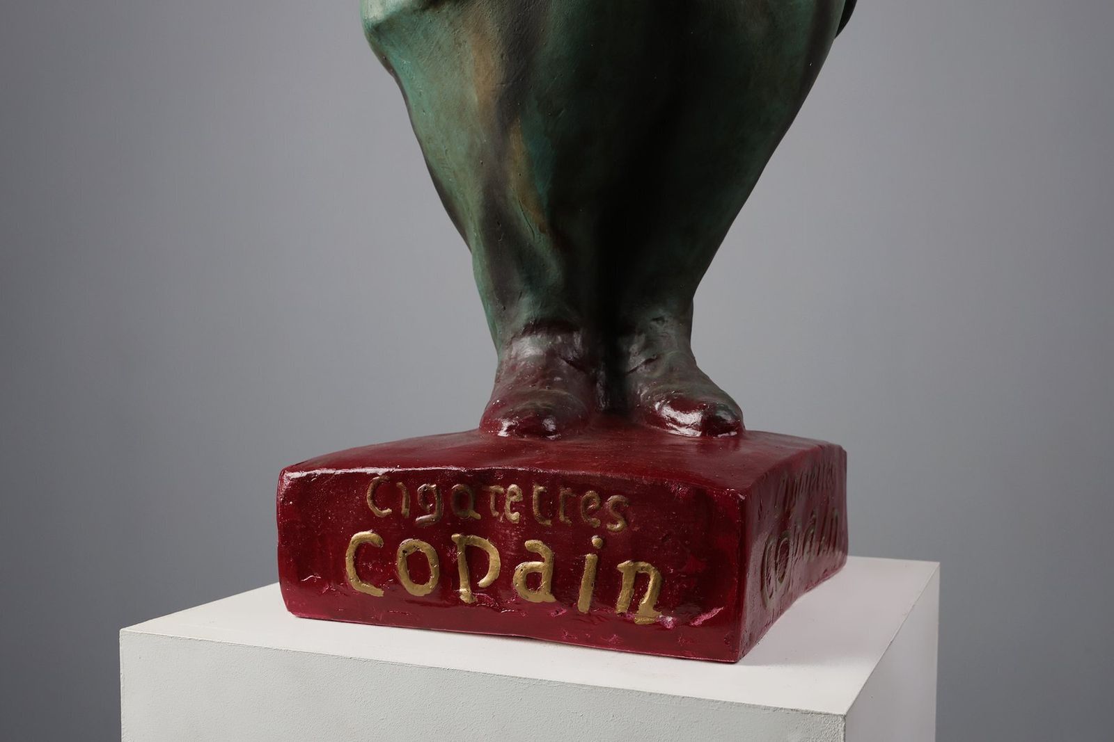 photo for sale Art Deco Advertising Statue For Cigarettes Copain, France, 1920s