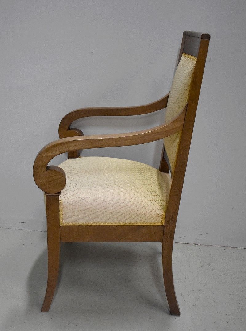Restoration Armchair Walnut 19th photo for sale