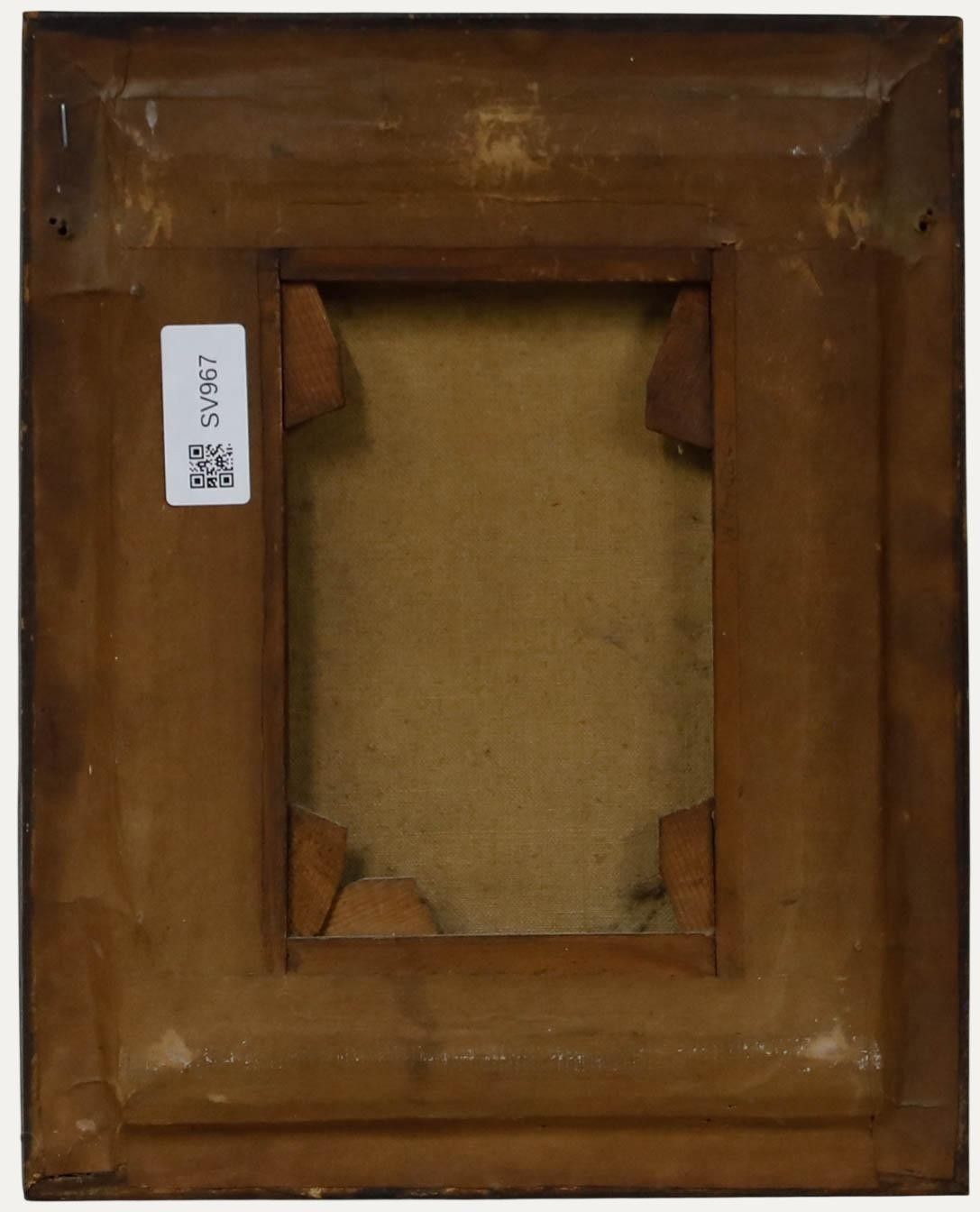 Framed 1843 Oil Portrait Of A Monk photo for sale