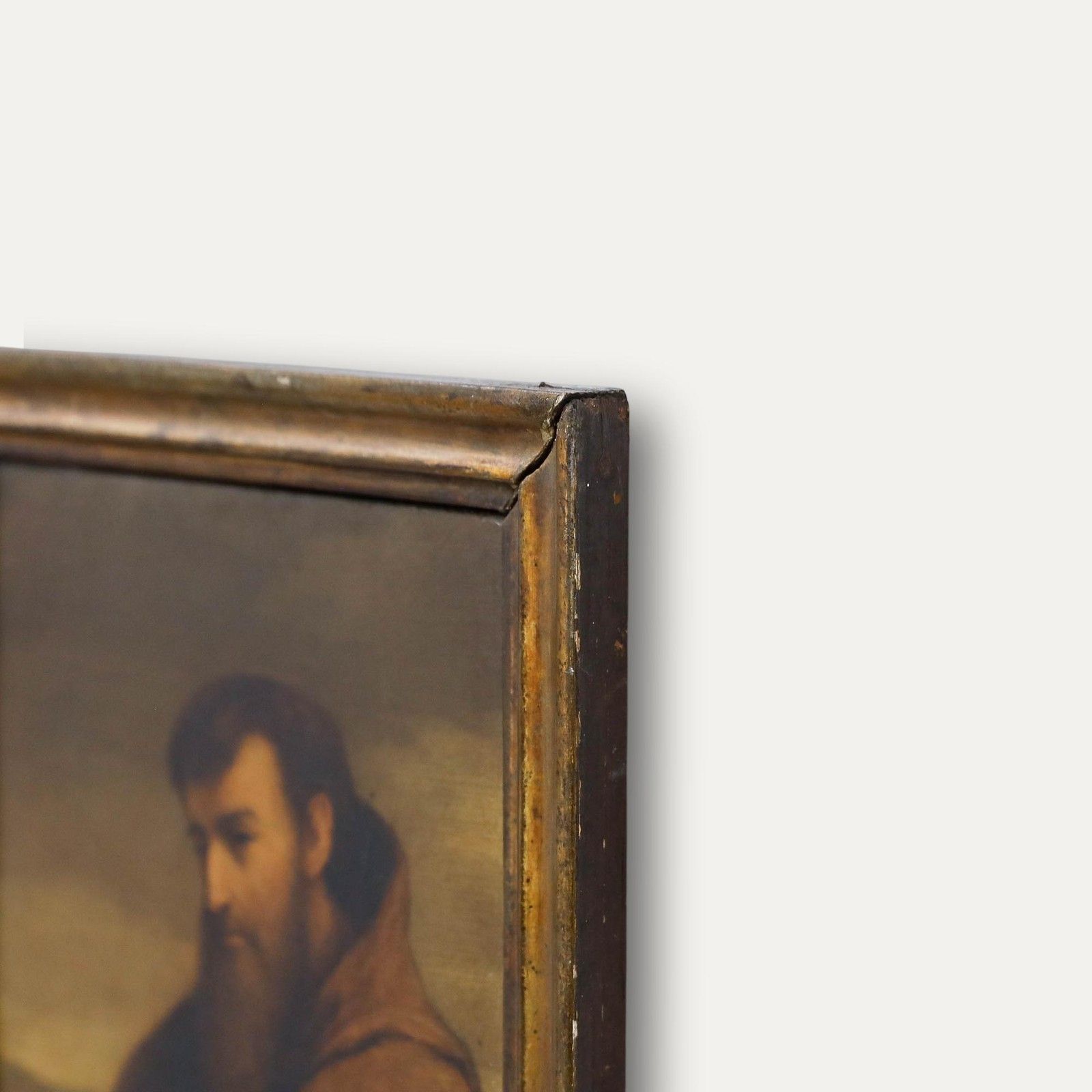 Framed 1843 Oil Portrait Of A Monk photo 450.0