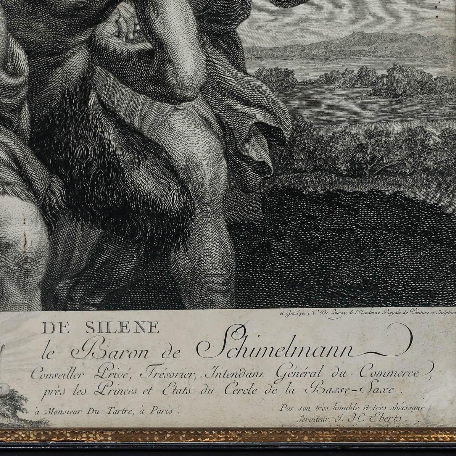 De Launay (1739 1792) After Rubens (1577 1640) Engraving, Marche De Silene photo Art