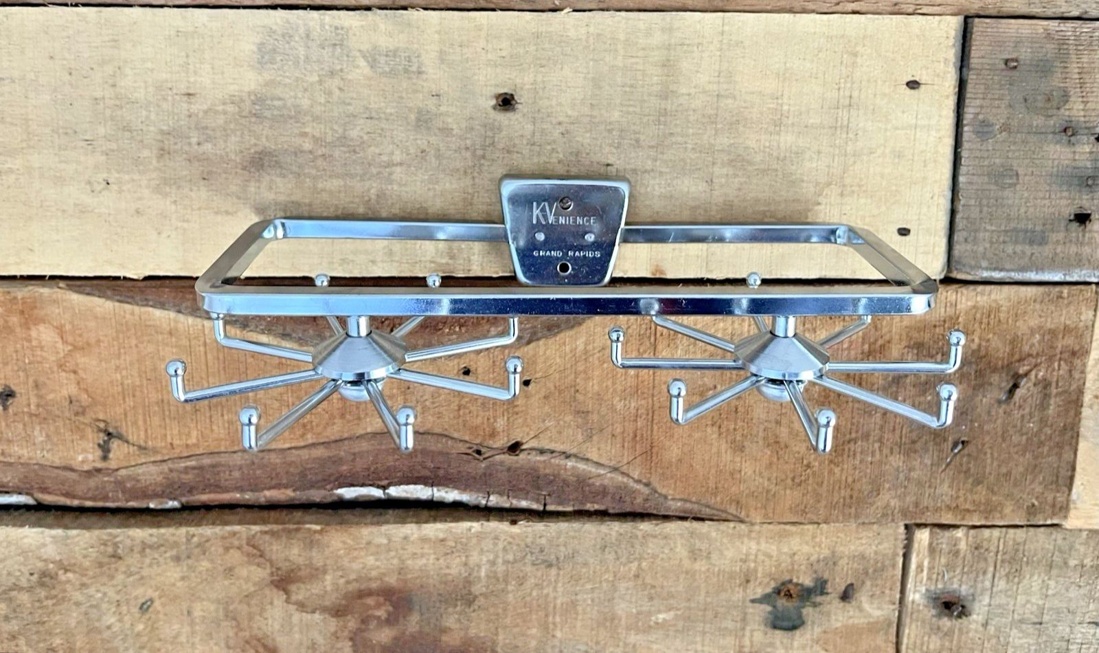 Mid Century Modern 60's Atomic Sputnik Revolving Tie Hook Stand Rack Jewellery