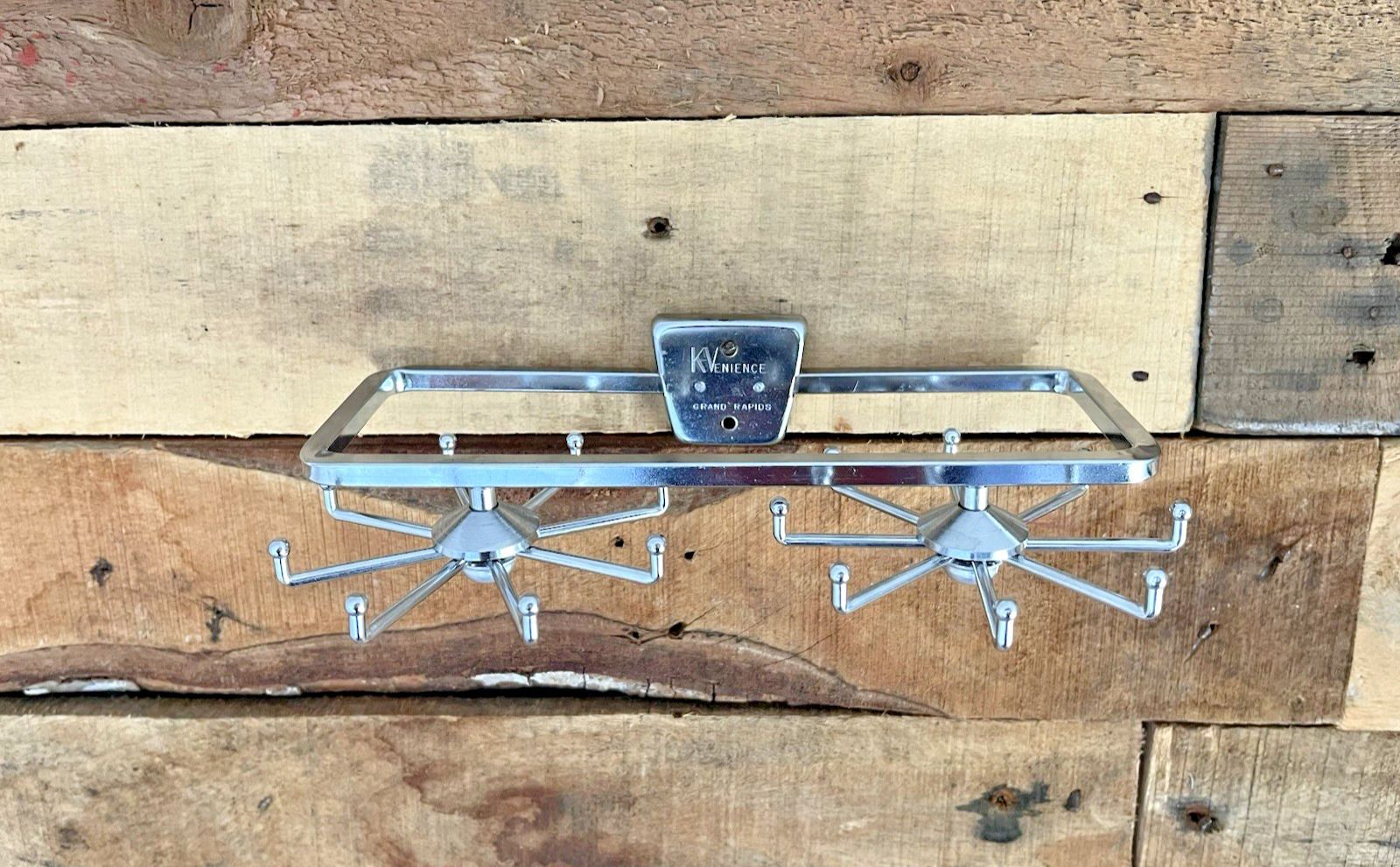 Mid Century Modern 60's Atomic Sputnik Revolving Tie Hook Stand Rack Jewellery photo for sale