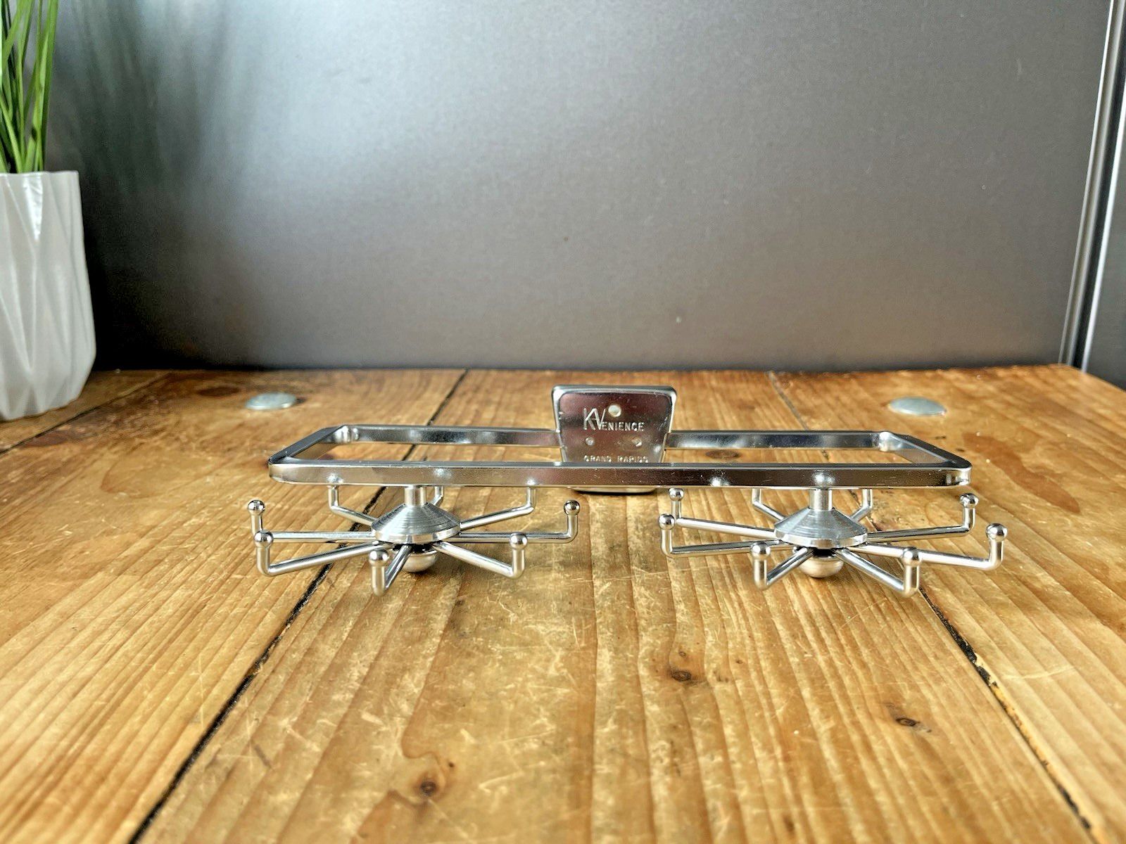 photo for sale Mid Century Modern 60's Atomic Sputnik Revolving Tie Hook Stand Rack Jewellery